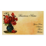 Red Dogwood Floral Business Card Templates
