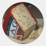 Red Dragon Cheese Round Sticker
