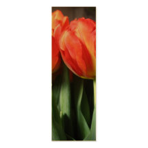 Red Dutch Tulips Bookmarks Photo Art Business Card Templates