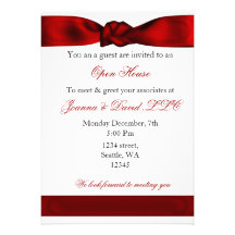 red elegant Corporate party Invitation