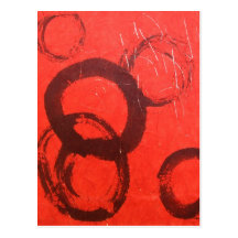 Red Enso Postcard