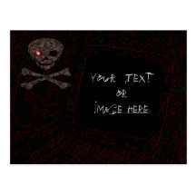 Red Eye Skull: Photo Frame #2 Postcards