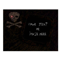 Red Eye Skull: Photo Frame #3 Post Card