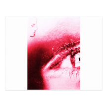 Red Eye With Girl Postcard