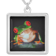 Red-Eyed Tree Frog Necklace