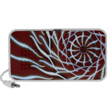 red firework design travel speaker