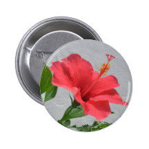 Red Flower Buttons