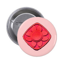 red flower buttons