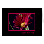 Red Flower Employee Anniversary Card