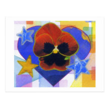 Red Flower Postcard
