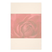 Red Flower Stationary Customized Stationery