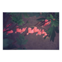 Red flowers photographic print