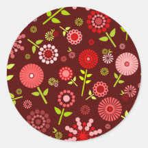 Red Flowers Sticker