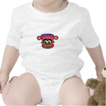 Red Frankenstein monkey Baby Creeper