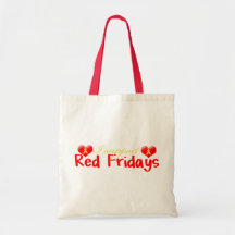 Red Fridays Tote Bags
