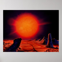 Red giant Sun Print
