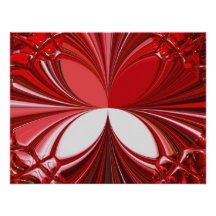 Red Glass Stones Invites