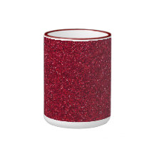 Red Glitter Mug