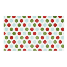 Red, Green, Blue Polka Dot Business Cards