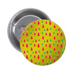 Red green snowmen on gold fade buttons
