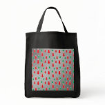 Red green snowmen on silver fade bags