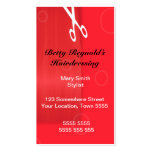 Red Hairdressing Business card