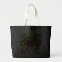 RED HEART AND DRAGONS BAGS