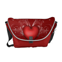 red heart purse courier bags