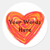 Red Heart Sticker