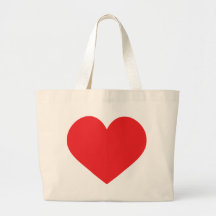 red heart tote bag