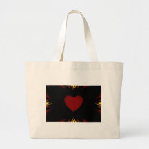 red heart tote bags