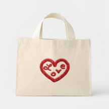 Red Heart with Love Bag