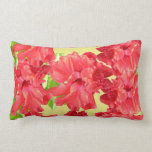 Red Hibiscus Flowers Pillow pillows