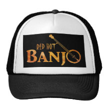 Red Hot Banjo Mesh Hat