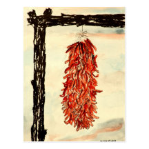 Red hot chilli peppers postcards