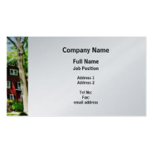 Red House on Hill - Platinum Finish Business Cards