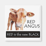 Red is the new Black Fridge Magnets