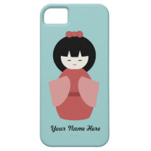 Red Japanese Doll iPhone 5 Cover
