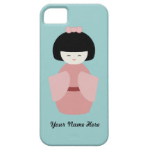 Red Japanese Doll iPhone 5 Covers