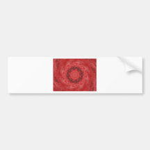 Red_Kaleidoscope_swirl resized.PNG Bumper Sticker