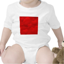 RED LAYERED 3D HEARTS LOVE MOTIVATIONAL SWEETHEART CREEPER