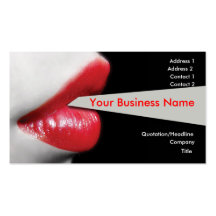 Red Lips Business Card