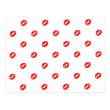 Red Lips Post Cards