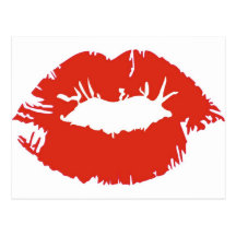 Red Lipstick Postcard