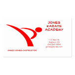 Red Martial Arts Instructor Business Card