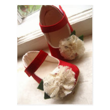 Red Mary Janes Postcard