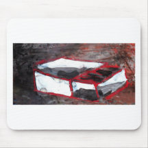 red match box mouse pads