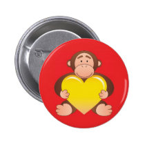 Red Monty Button buttons