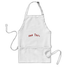 Red New York Aprons