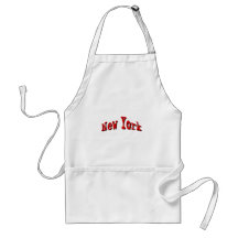 Red New York Aprons